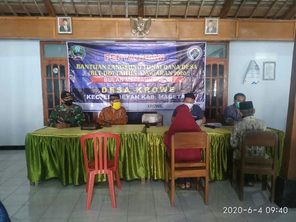 PENYALURAN  BLT-DD DESA KROWE